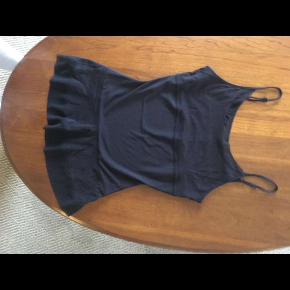 LN  Black Sheer Inset Fitted Cami Adjustable